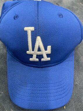 Los Angeles Baseball Cap - White LA Logo on Royal Blue